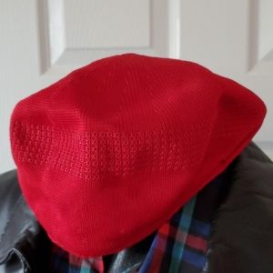 "Newsboy" Flat Cap Hat - Red color